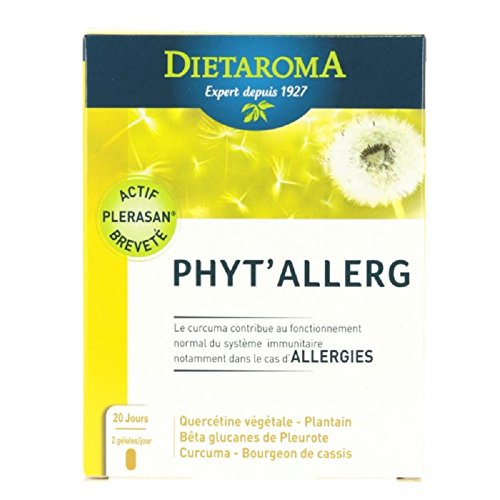 Dietaroma - Phyt Allerg - Complément alimentaire anti-allergie printemps - 40 Gélules