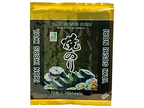 Golden Turtle - 50 Feuilles d'algues(Varech) pour sushis et makis 140G
